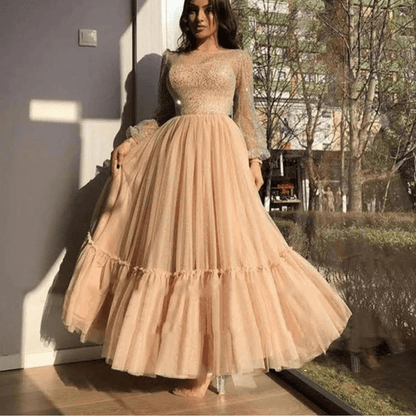 modest party dress Cocktail | Liylah Custom colorBack details Off The Shoulder Long Pink